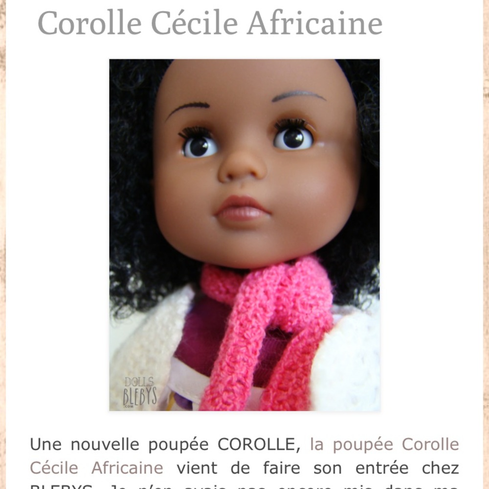 Rare Miss Corolle Les Cheries Doll, NIB, beautiful Cecile
